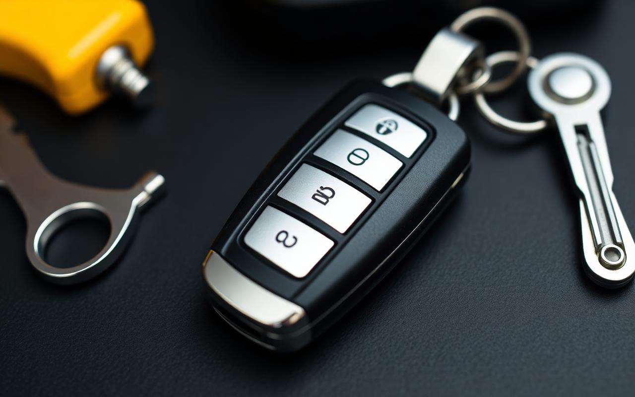 Automotive locksmith with car key fob in Tega Cay, SC